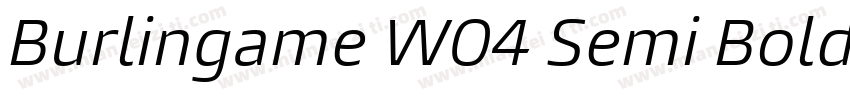 Burlingame W04 Semi Bold字体转换